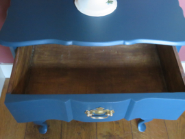 VERKOCHT Oud donkerblauw ladekastje ladenkast ladekast