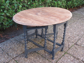VERKOCHT Antieke Engelse eiken hangoortafel gateleg dropleaf table
