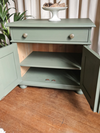 VERKOCHT Brocante groene kast