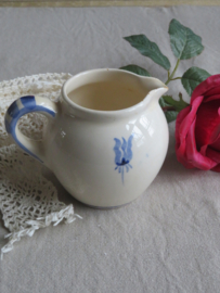 Oud aardewerk kannetje melkkan Royal Goedewaagen - Olaf blauw