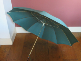Vintage groene paraplu jaren '50