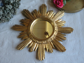 Oude gouden zonnespiegel - Italy 1960 - 45 cm