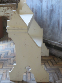 VERKOCHT Uniek oud houten krukje én trapje, bovenblad opklapbaar