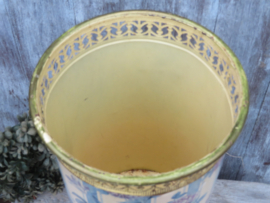 Antieke Franse metalen paraplubak - 48 cm hoog