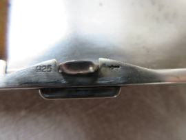 VERKOCHT Vintage zilveren sigarettendoos .925 (1e gehalte zilver)