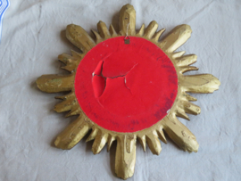 Oude gouden zonnespiegel - Italy 1960 - 45 cm
