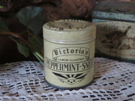 Oud blikje Victoria's Peppermint-Snuff uit 1898