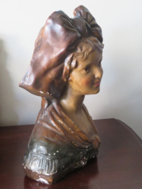 VERKOCHT Antieke Franse gipsen buste - Parijs, ca. 1920