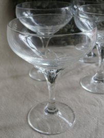 Kristallen champagne coupes - set van 6