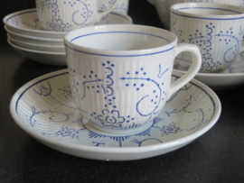 Koffiekop en schotel Boch La Louviere Copenhague Blau Saks