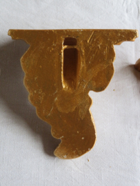 VERKOCHT Barok stenen goud wandconsole wandornament