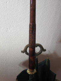 Vintage groene paraplu jaren '50