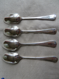 Set van 4 verzilverde soeplepels Sheffield, 17 cm