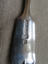 Set van 2 Sheffield verzilverde soeplepels / dessertlepels 18 cm
