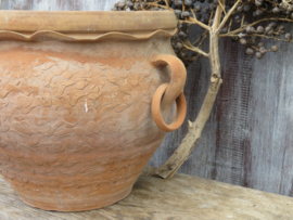 VERKOCHT Terracotta tuinpot plantenpot bloempot, winterhard