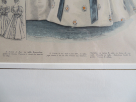 Antieke modeprent La Saison 1896 - 52 x 40 cm