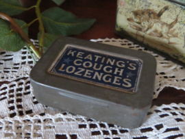 VERKOCHT Oud Engels blikje Keating's Cough Lozenges