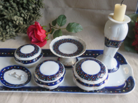 Antieke porseleinen boudoir set kaptafel set