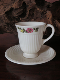 Wedgwood Briar Rose koffie kop en schotels