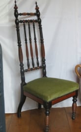 VERKOCHT Antiek Biedermeier stoeltje, medio 19e eeuw