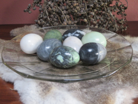 Onyx marmeren eieren - set van 8 stuks