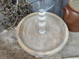 Brocante houten etagere dienblad