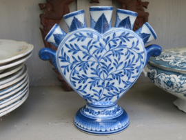VERKOCHT Delftsblauw aardewerk tulpenvaasje handgeschilderd