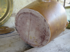 VERKOCHT Oude Franse bruine aardewerk azijnpot - 25 cm