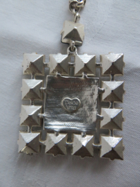 Vintage Dolce Vita zilver halsketting met hanger
