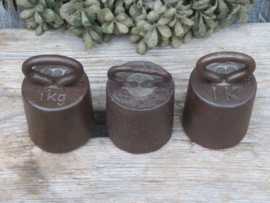 Oud ijzeren gewicht 1 kg