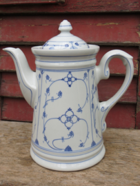 Grote koffiekan koffiepot saks blauw