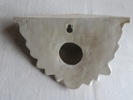 VERKOCHT Brocante stenen wandconsole engel