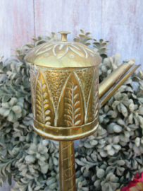 Oude koperen messing snotneus olielamp