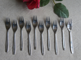 Oude Gero Zilmeta gebakvorkjes fruitvorkjes model 502 - set van 10