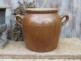 Oude Franse bruine grespot  21 cm (artikelnr. 92)