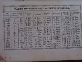 Antieke Franse Paroissien Complet uit 1851