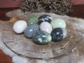 VERKOCHT Onyx marmeren eieren - set van 8 stuks