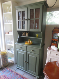 VERKOCHT Groene grenen buffetkast