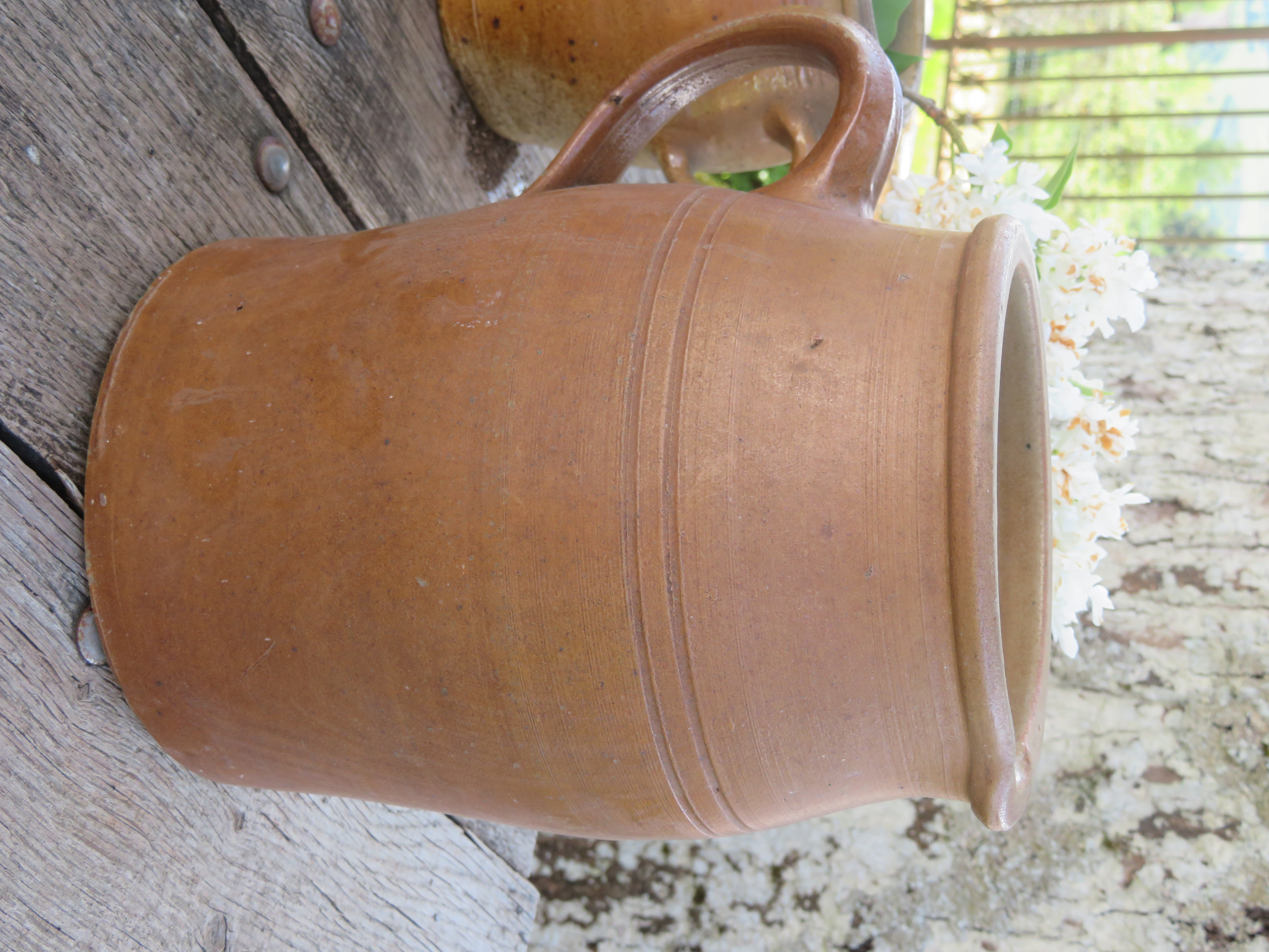 Oude Franse gres kan - 21cm