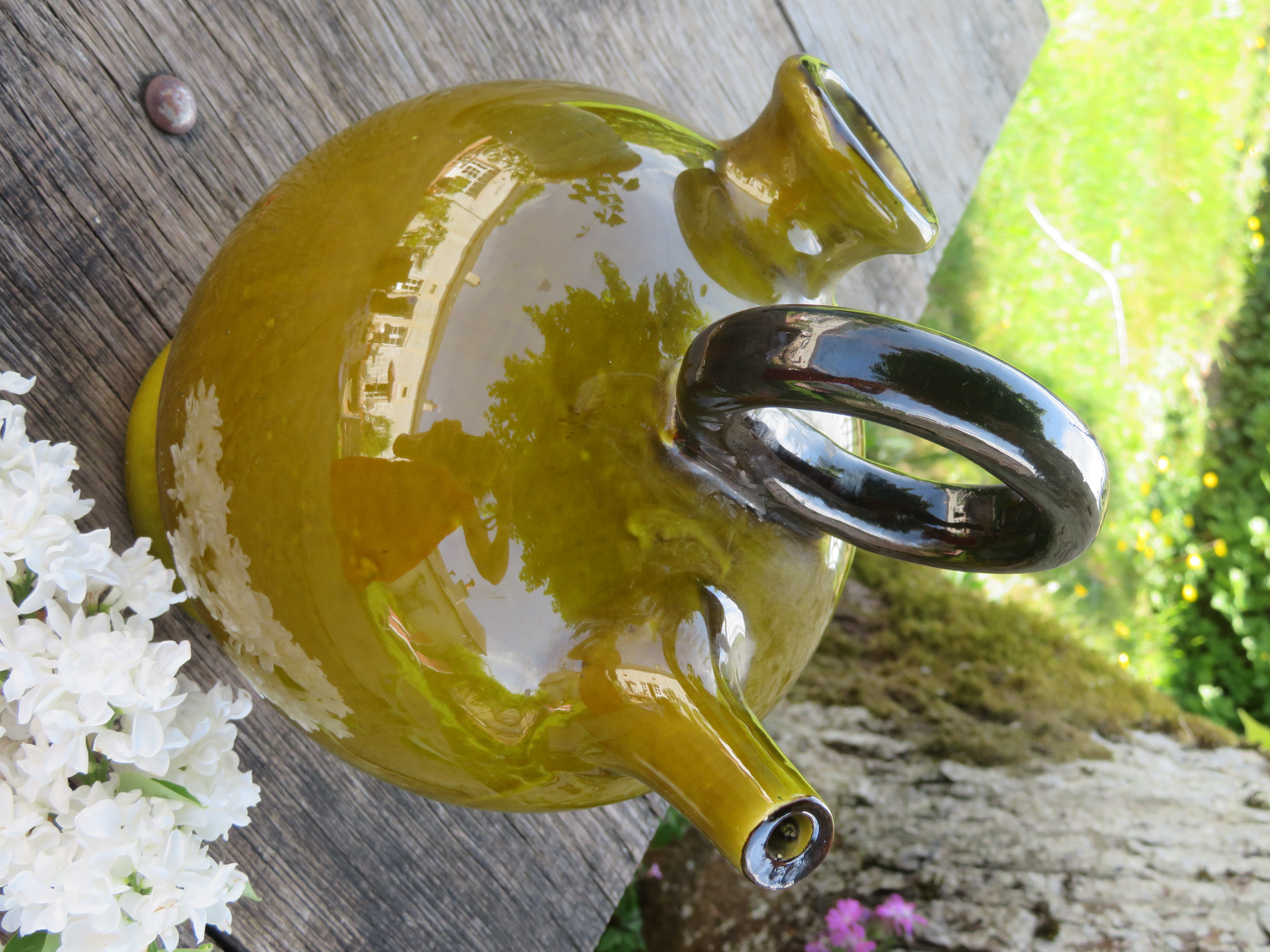 Antieke Franse gargoulette waterkan geglazuurd - Provence