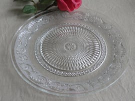 Glazen taartschaal 25,5 cm