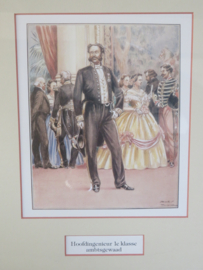 Antieke litho James Thiriar - Hoofdingenieur 1e klasse