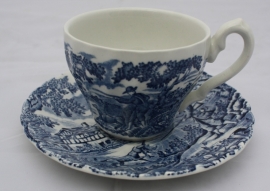 Koffiekopje blauw "The Hunter by Myott"