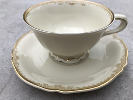 Set theekopjes creme-goud  Hutschenreuther Selb