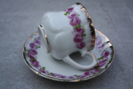 Koffiekopje roze-goud