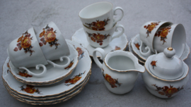 Servies Seltmann Weiden  oranje-goud