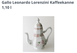 Koffiepot Villeroy & Boch Gallo Leonardo “Lorenzini”