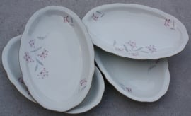 Set ovale schaaltjes M.S.B. Czechoslovakia