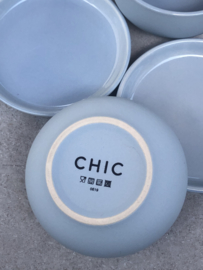 Set van 2 schaaltjes blauw “Chic”