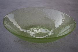 Grote schaal groen glas ribbels